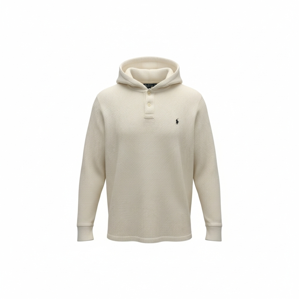 Men's Cream Hooded Shirt